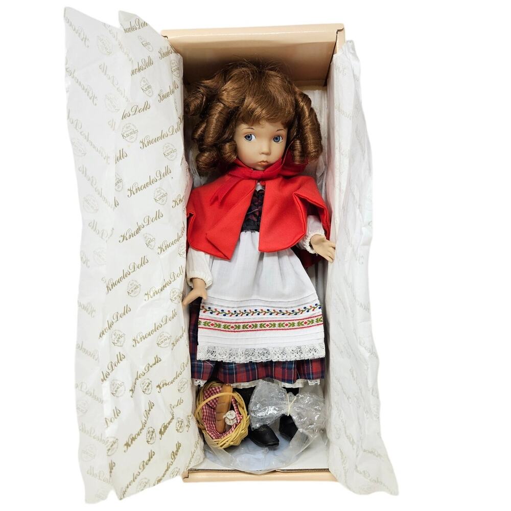 1988 Edwin Knowles Diana Effner Porcelain Doll Little Red Riding Hood Grimm